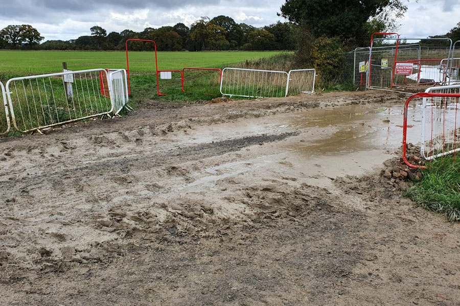 Public Footpath Mud-pit