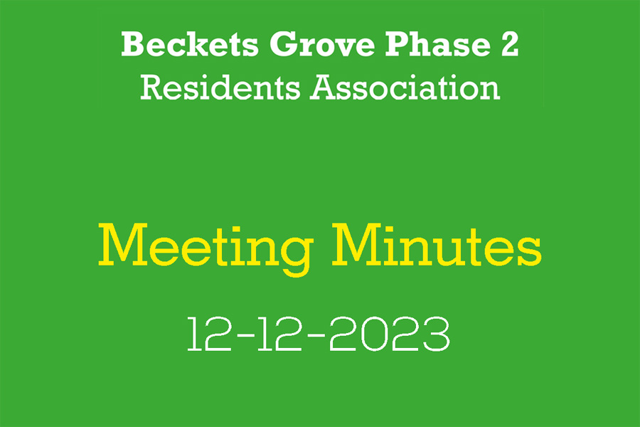 Meeting Minutes 12-12-2023