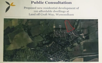 Public consultation Thursday (8th May) – 110 Saffron “affordable homes”